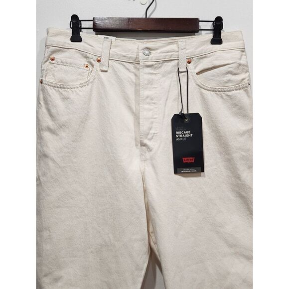 New! Levi's Chasing Rainbows Ribcage Straight Ankle Jeans, 32x27 - Picture 6 of 16